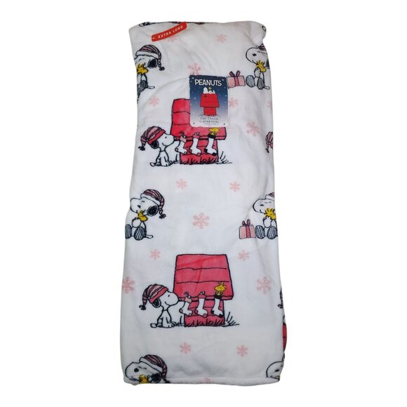 Peanuts Snoopy Woodstock Holiday Pet Throw Blanket Extra Long 60"x70" Berkshire - Picture 1 of 11
